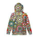 Oriental Mandala Bohemian Pattern Print Pullover Hoodie
