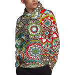 Oriental Mandala Bohemian Pattern Print Pullover Hoodie