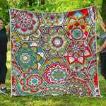 Oriental Mandala Bohemian Pattern Print Quilt