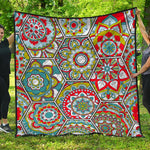 Oriental Mandala Bohemian Pattern Print Quilt