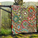 Oriental Mandala Bohemian Pattern Print Quilt