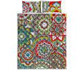 Oriental Mandala Bohemian Pattern Print Quilt Bed Set