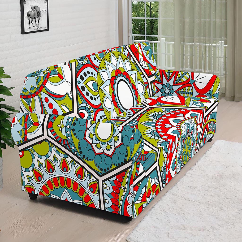 Oriental Mandala Bohemian Pattern Print Sofa Cover
