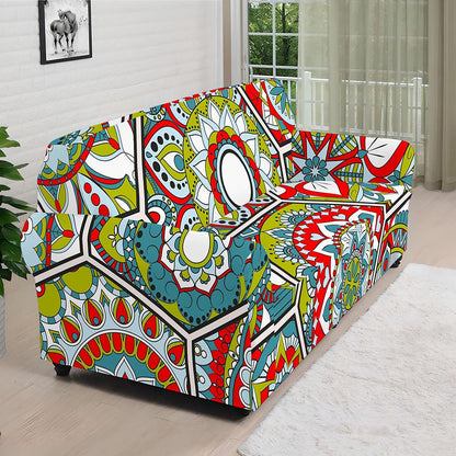 Oriental Mandala Bohemian Pattern Print Sofa Cover
