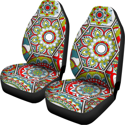 Oriental Mandala Bohemian Pattern Print Universal Fit Car Seat Covers