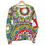Oriental Mandala Bohemian Pattern Print Women's Crewneck Sweatshirt GearFrost