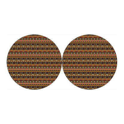Ornament Egyptian Pattern Print Car Coasters