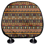 Ornament Egyptian Pattern Print Car Headrest Covers