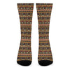 Ornament Egyptian Pattern Print Crew Socks