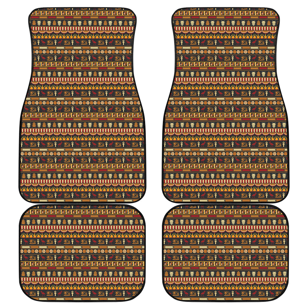 Ornament Egyptian Pattern Print Front and Back Car Floor Mats