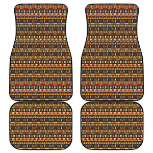 Ornament Egyptian Pattern Print Front and Back Car Floor Mats