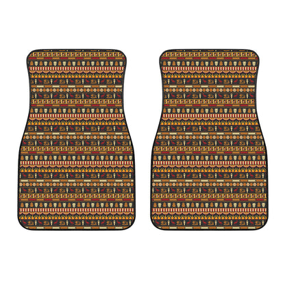 Ornament Egyptian Pattern Print Front Car Floor Mats