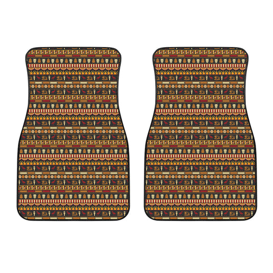Ornament Egyptian Pattern Print Front Car Floor Mats