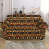 Ornament Egyptian Pattern Print Loveseat Slipcover