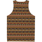 Ornament Egyptian Pattern Print Men's Tank Top