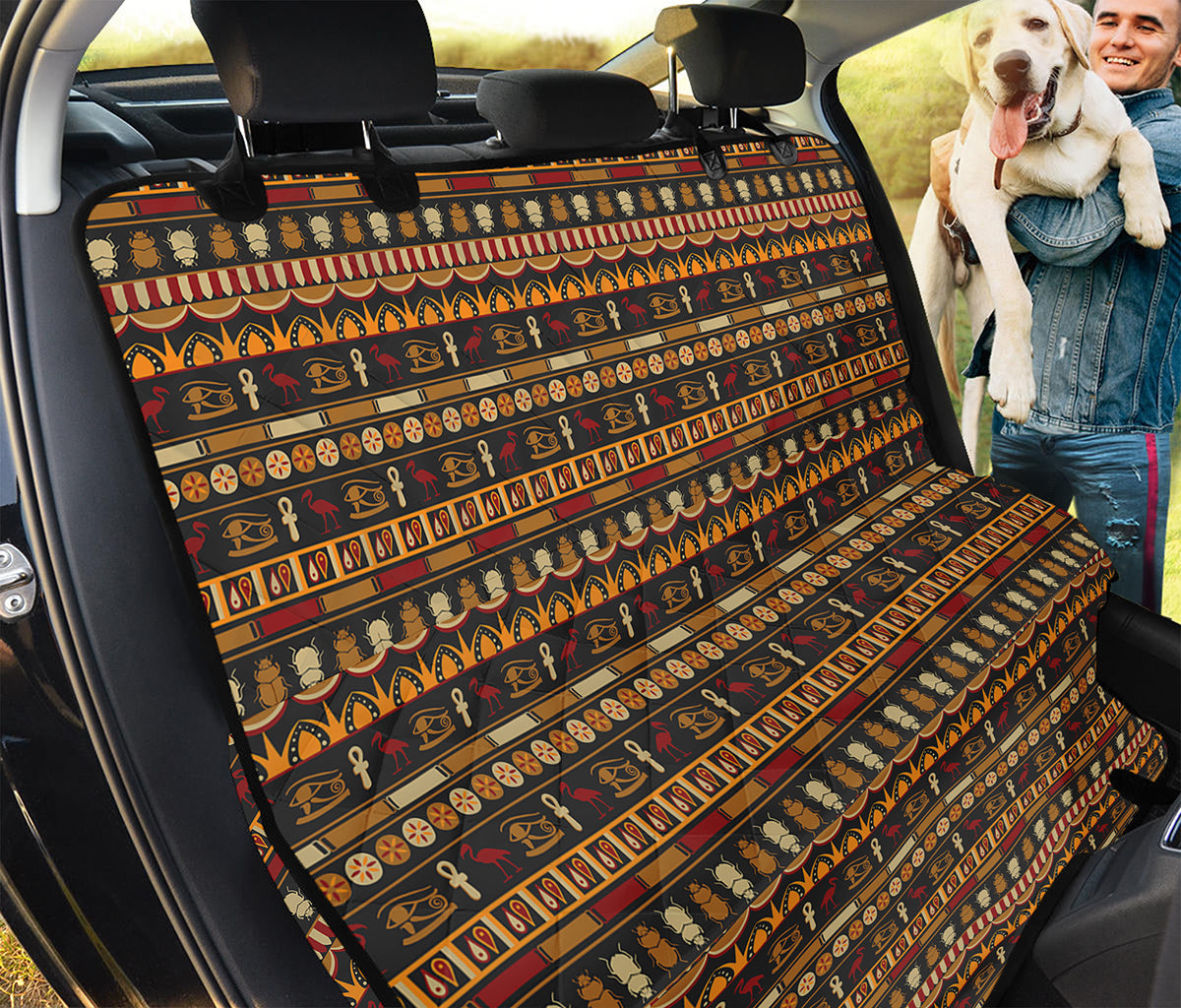 Ornament Egyptian Pattern Print Pet Car Back Seat Cover