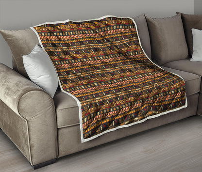Ornament Egyptian Pattern Print Quilt