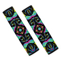 Ornament Psychedelic Trippy Print Car Seat Belt Covers