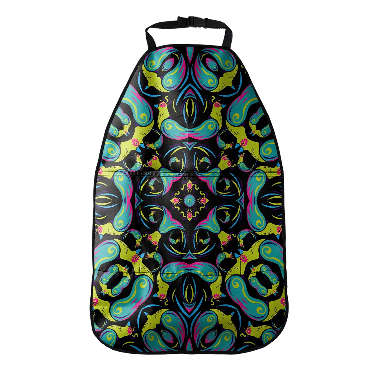 Ornament Psychedelic Trippy Print Car Seat Organizers