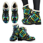 Ornament Psychedelic Trippy Print Comfy Boots GearFrost