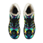 Ornament Psychedelic Trippy Print Comfy Boots GearFrost