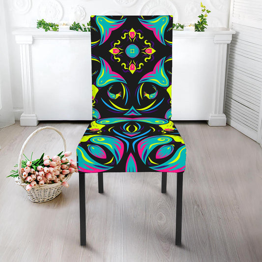 Ornament Psychedelic Trippy Print Dining Chair Slipcover