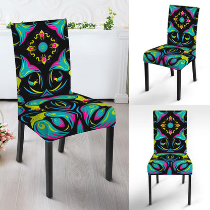 Ornament Psychedelic Trippy Print Dining Chair Slipcover