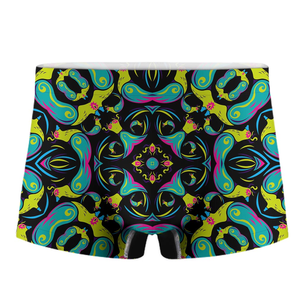 Ornament Psychedelic Trippy Print Men's Boxer Briefs