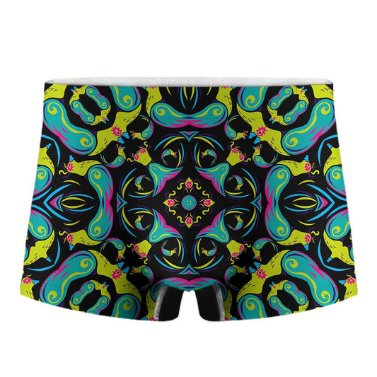 Ornament Psychedelic Trippy Print Men's Boxer Briefs