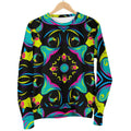 Ornament Psychedelic Trippy Print Men's Crewneck Sweatshirt