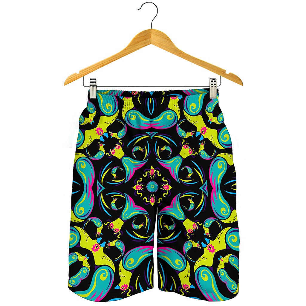 Ornament Psychedelic Trippy Print Men's Shorts