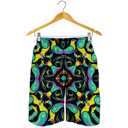 Ornament Psychedelic Trippy Print Men's Shorts
