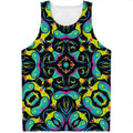 Ornament Psychedelic Trippy Print Men's Tank Top