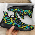 Ornament Psychedelic Trippy Print Mesh Knit Shoes