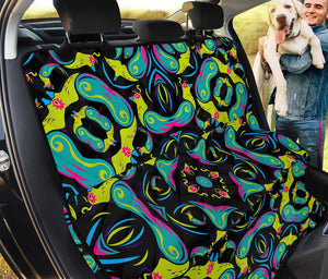 Ornament Psychedelic Trippy Print Pet Car Back Seat Cover