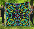 Ornament Psychedelic Trippy Print Quilt