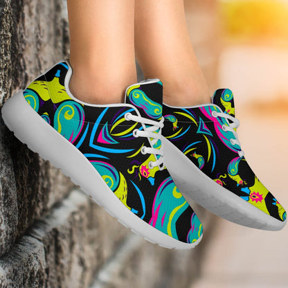 Ornament Psychedelic Trippy Print Sport Shoes GearFrost