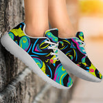 Ornament Psychedelic Trippy Print Sport Shoes GearFrost
