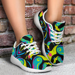Ornament Psychedelic Trippy Print Sport Shoes GearFrost