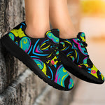 Ornament Psychedelic Trippy Print Sport Shoes GearFrost