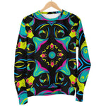 Ornament Psychedelic Trippy Print Women's Crewneck Sweatshirt GearFrost
