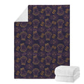 Ornament Tiki Mask Pattern Print Blanket