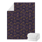 Ornament Tiki Mask Pattern Print Blanket
