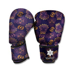 Ornament Tiki Mask Pattern Print Boxing Gloves