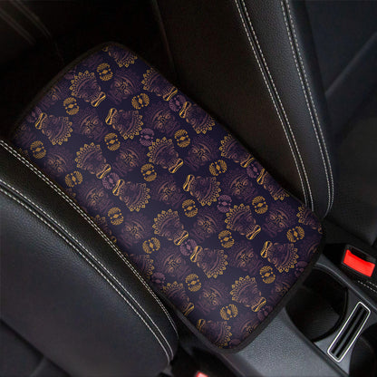 Ornament Tiki Mask Pattern Print Car Center Console Cover