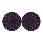 Ornament Tiki Mask Pattern Print Car Coasters