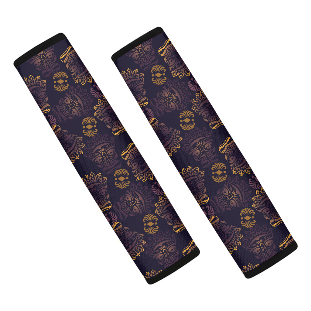 Ornament Tiki Mask Pattern Print Car Seat Belt Covers