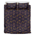 Ornament Tiki Mask Pattern Print Duvet Cover Bedding Set