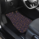 Ornament Tiki Mask Pattern Print Front and Back Car Floor Mats