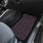 Ornament Tiki Mask Pattern Print Front and Back Car Floor Mats